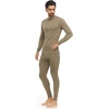image:image100 Merino Wool  Mens Midweight Top and Bottom  Thermal Base Layer Set  Tan 499  Large
