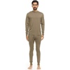 image:image100 Merino Wool  Mens Lightweight Top and Bottom  Thermal Base Layer Set  Tan 499  XXLarge