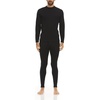 image:image100 Merino Wool  Mens Midweight Top and Bottom  Thermal Base Layer Set  Black  Small