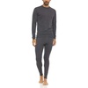 image:image100 Merino Wool  Mens Midweight Top and Bottom  Thermal Base Layer Set  Charcoal Gray  XLarge