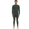 image:image100 Merino Wool  Mens Midweight Top and Bottom  Thermal Base Layer Set  Forest Green  Small