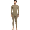 image:image100 Merino Wool  Mens Midweight Top and Bottom  Thermal Base Layer Set  Tan 499  XXLarge