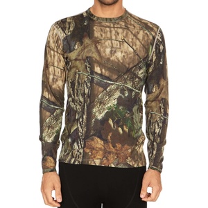 image:image100 Merino Wool  Mens Midweight Top and Bottom  Thermal Base Layer Set  Mossy Oak Country Roots  Small